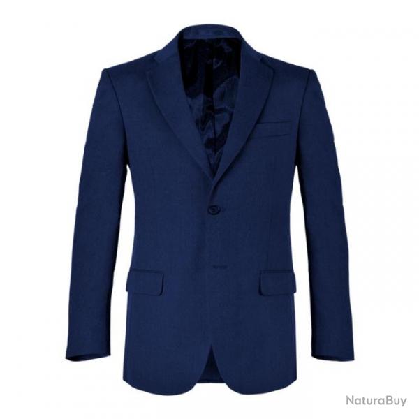 Pantalon de costume SEATTLE bleu marine laine polyester elasthane bleu marine