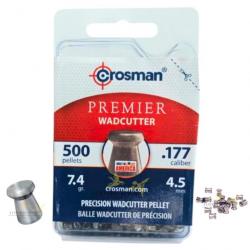 500 plombs Wadcutter de précision à tête plate creusés calibre 4,5mm  (Crosman fabriqué aux USA)