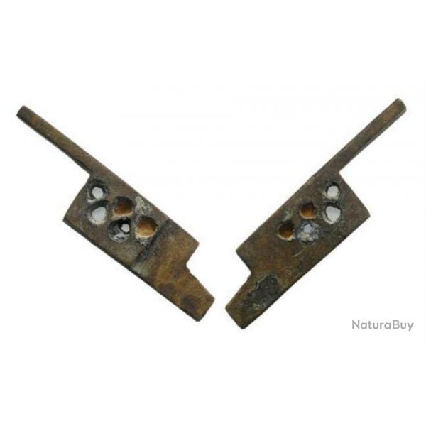 Rome antique : clef de verrouillage en bronze / Ancient Roman bolt bronze key