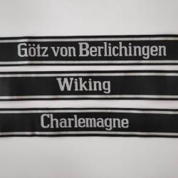 3 Bandes de bras  Bevo Götz V. Berlichinguen - Wiking - CHARLEMAGNE REPRODUCTION