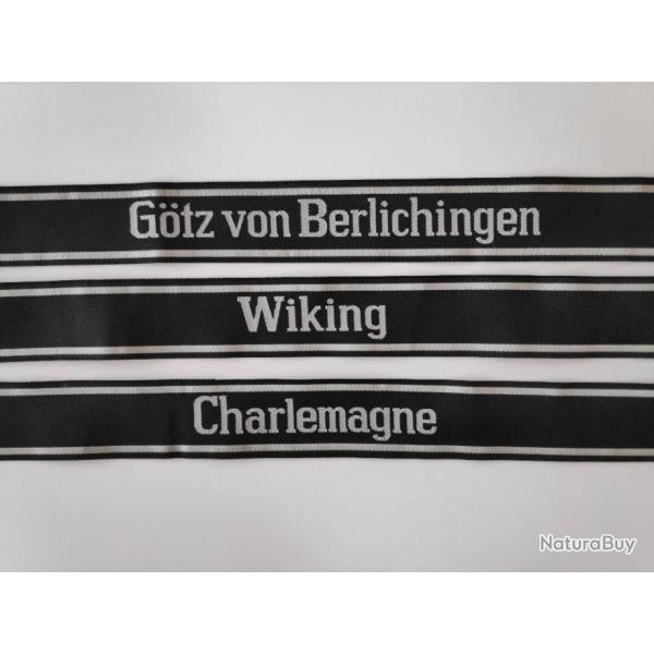 3 Bandes de bras  Bevo Gtz V. Berlichinguen - Wiking - CHARLEMAGNE REPRODUCTION