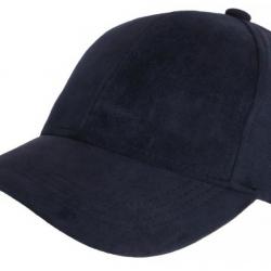 Casquette Daim Bleu Marine Classe Suedine Kalter Baseball Taille unique Bleu