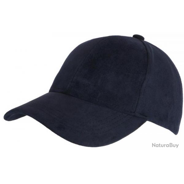 Casquette Daim Bleu Marine Classe Suedine Kalter Baseball Taille unique Bleu