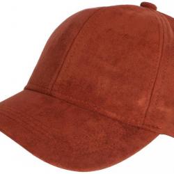 Casquette Daim Orange Rouille Classe Suedine Kalter Baseball Taille unique Orange