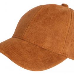 Casquette Daim Camel Classe Suedine Kalter Baseball Taille unique Marron