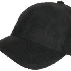 Casquette Daim Noire Classe Suedine Kalter Baseball Taille unique Noir