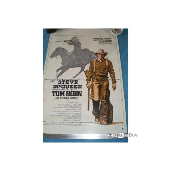 Affiche du film "TOM HORN" avec Steve Mc QUEEN 1980 ! Collection , Cowboy, Country ...