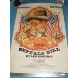 Affiche "BUFFALO BILL et LES INDIENS" avec Paul NEWMAN ! Collection, Cowboy, Country...