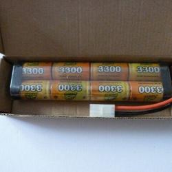 Pack batteries Airsoft 9,6 v 3300 mha Tamiya large *NEUF*