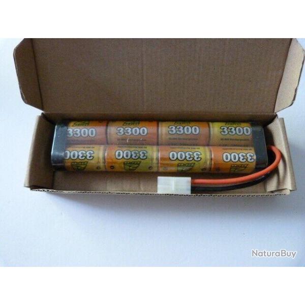 Pack batteries Airsoft 9,6 v 3300 mha Tamiya large *NEUF*