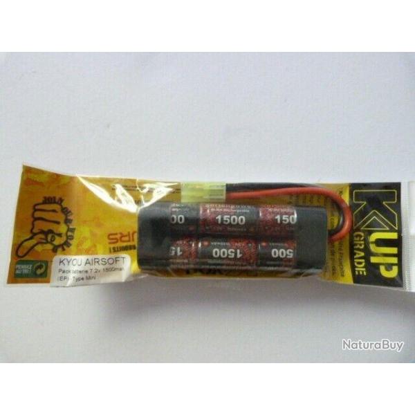 kyou Airsoft pack batteries 7.2v 1500 mah type mini *NEUF*