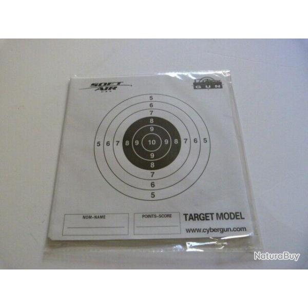 100 cibles papier SoftAir Target Model *NEUF*