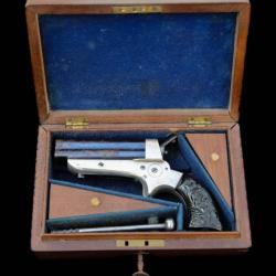 Beau Coffret Pistolet Sharps modèle 1859 calibre 32 RF REF 699