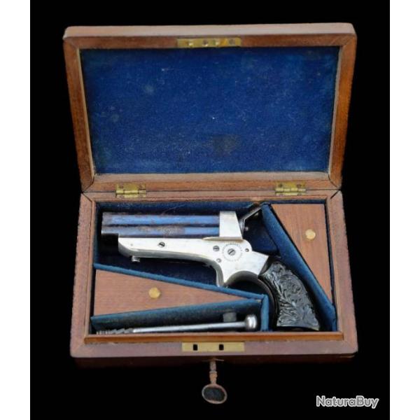Beau Coffret Pistolet Sharps modle 1859 calibre 32 RF REF 699