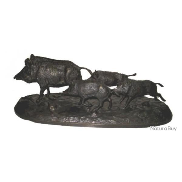 Bronze Laie suite de 3 marcassins