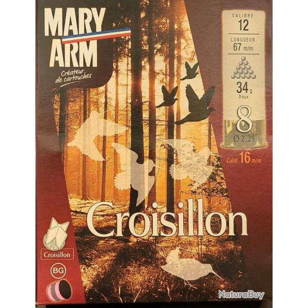 Cartouches MARY ARM CROISILLON Cal 12/67 34G BG DOUX PB8 X10