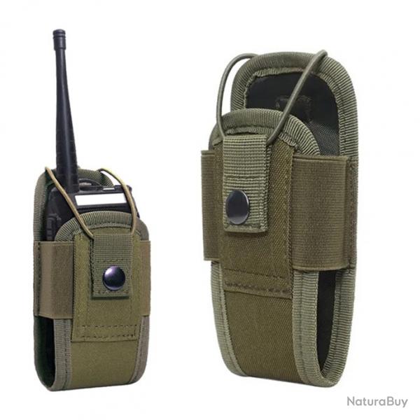 POCHETTE TACTIQUE POUR TALKIE-WALKIE - SYSTME MOLLE - KAKI- LIVRAISON GRATUITE