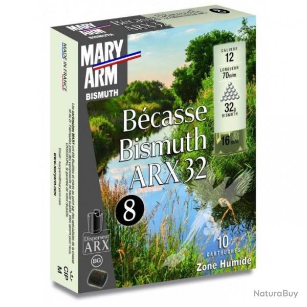 Cartouches MaryArm Bcasse Bismuth ARX 32 gr N8