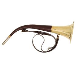 Trompe ronde courbe en laiton 50 cm TU META