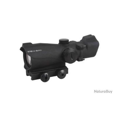 Lunette Optique De Fusil De Sniper De Vue D'arme Sur Fond Noir Viseur D