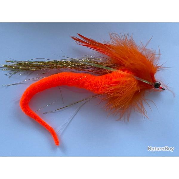 mouche brochet dragon tail orange