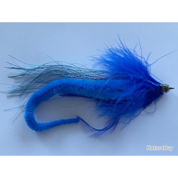 mouche brochet dragon tail bleu