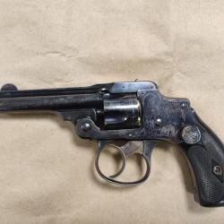 32 Smith & Wesson "Safety Hammerless" 1e Modele Revolver canon 7.5cm - Coups 5 - pas Colt Webley
