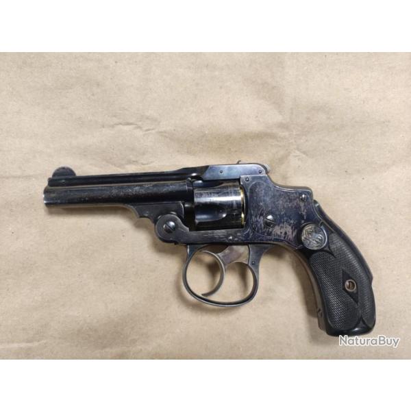 32 Smith & Wesson "Safety Hammerless" 1e Modele Revolver canon 7.5cm - Coups 5 - pas Colt Webley