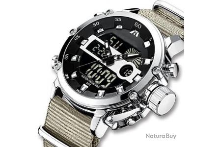 Montre Militaire Kaki Chronographe