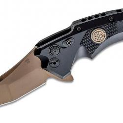 Couteau SIG Sauer X5 SIG Emperor Scorpion Lame 154CM Wharncliffe Manche Alu Button Lock USA SIG36560