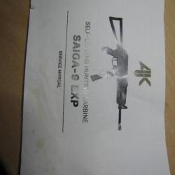 DOCUMENTATION  Notice pour AK SAIGA 9 EXP