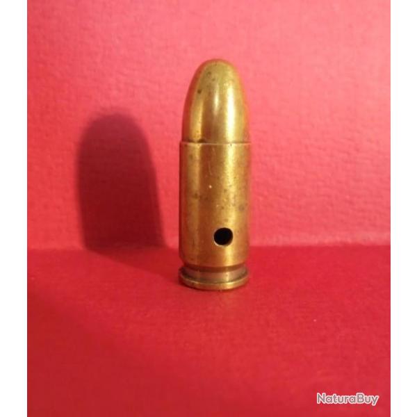 UNE !! cartouche cal.9mm  NEUTRALISEE MARQUAGE " TE 1-73 ,F, 9"  .