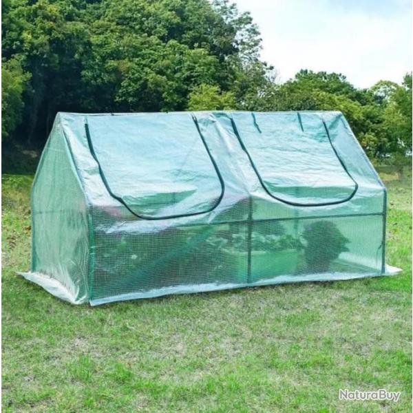 serre de Jardin tunnel en plastique PE 60x120x60cm tente abri terrasse culture plante lgumes