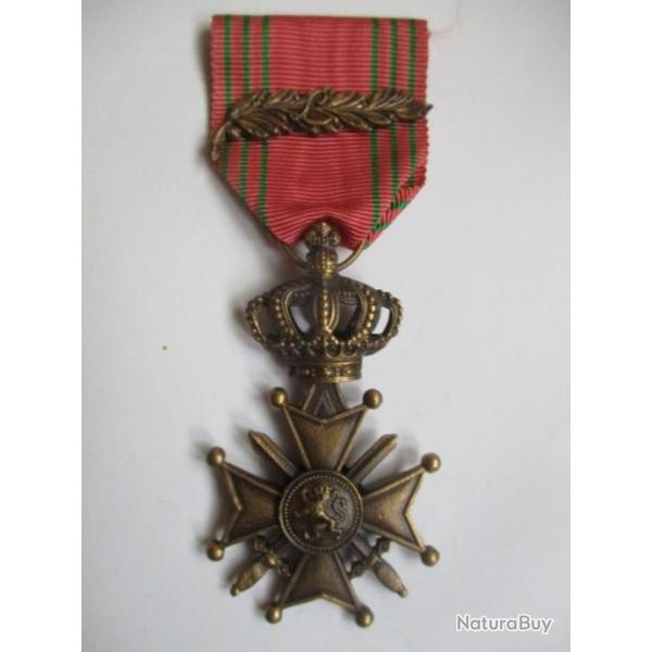 Mdaille belge Croix de guerre 14/18 avec palme