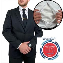 Débardeur anti couteau NOIR - discret et efficace - Produit primé au salon de la sécurité APS