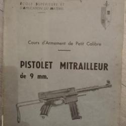 Manuel d'utilisation PM MAT 49 ( pistolet mitrailleur de 9mm modèle 1949 ) cours armement petit cali