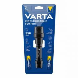 Lampe Torche aluminium Led Varta® F20 Pro 350 lumens Noir