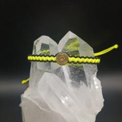 Bracelet 9 para couleur jaune néon et noir