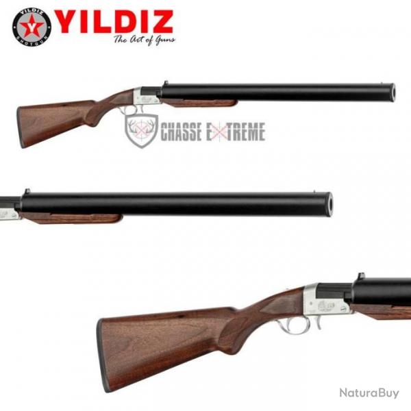 Fusil YILDIZ Pliant Monocoup avec Silencieux 53cm Cal 12/76