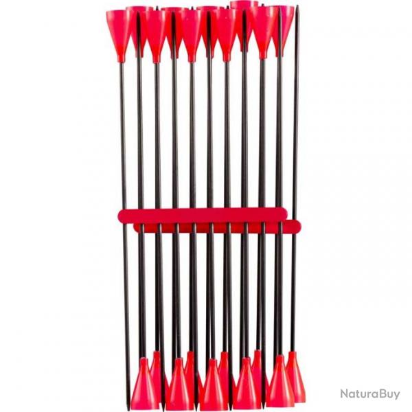 Lots de 20 flchettes pour sarbacane Alexbow en carbone Rouge