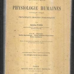 Anatomie et Physiologie humaines, suivies de l'étude des principaux groupes zoologiques A.PIZON