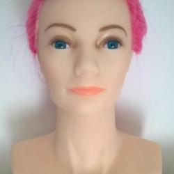 TÊTE DE MANNEQUIN de FEMME avec SOCLE INTÉGRÉ pour PRÉSENTATION DE VOS CASQUES & COIFFURES /  N°1