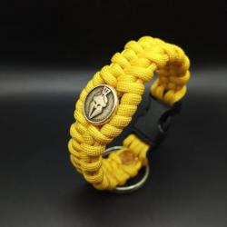 Bracelet en paracorde spartiate jaune