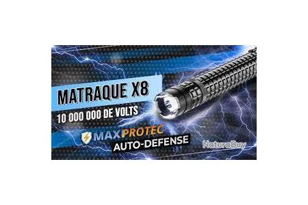 Pack défense matraque X8 10 000 000 Volts