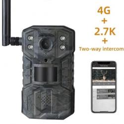 Caméra de chasse 4G haute définition avec fonction d'interphone , vision nocturne, bidirectionnel. F