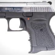 EKOL - Pistolet d'alarme BOTAN 9mm Balle à Blanc - CHROME