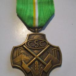 Médaille belge Confédération Syndicale Chrétienne CSC