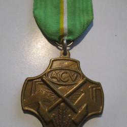 Médaille belge Confédération Syndicale Chrétienne ACV