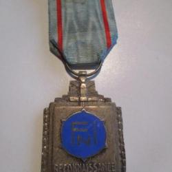Médaille belge de la Reconnaissance FNI-NVI