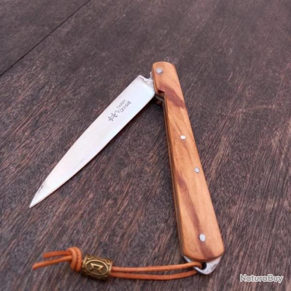 Unique Grand Couteau VENDETTA TARRY LEVIGNE Manche en Bois